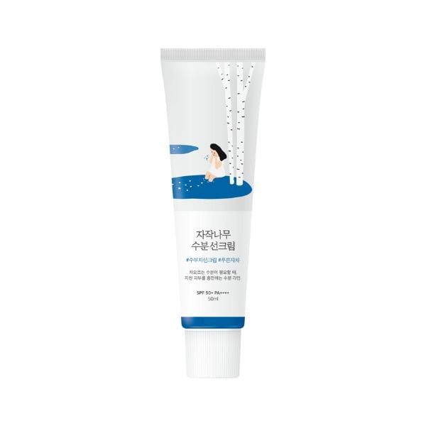 round lab birch moisturizing juice sun cream spf 50+ 50ml - Asian Hera