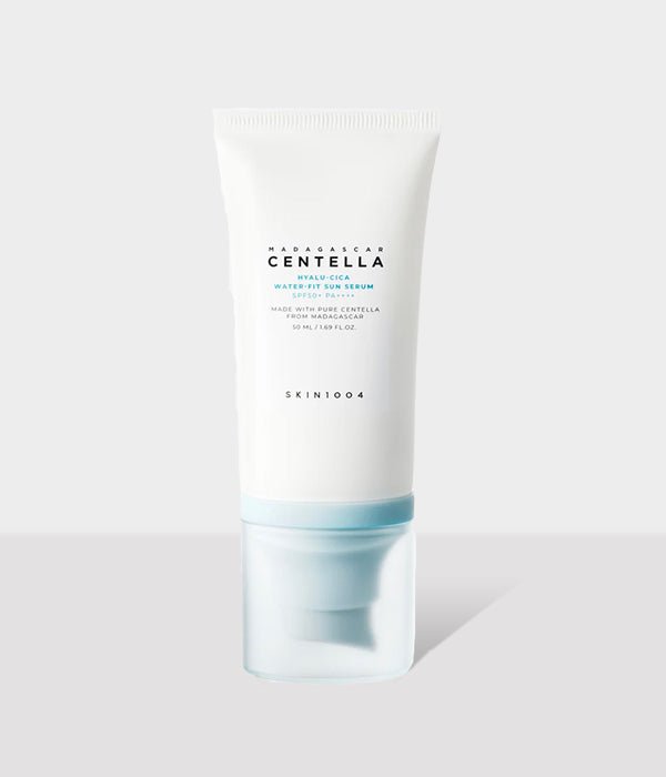 skin1004 madagascar centella hyalu - cica water - fit sun serum spf 50+ 50ml - Asian Hera