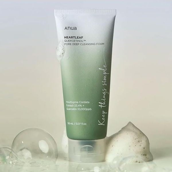 Anua heartleaf quercentinol pore deep cleansing foam 150 ml - Asian Hera