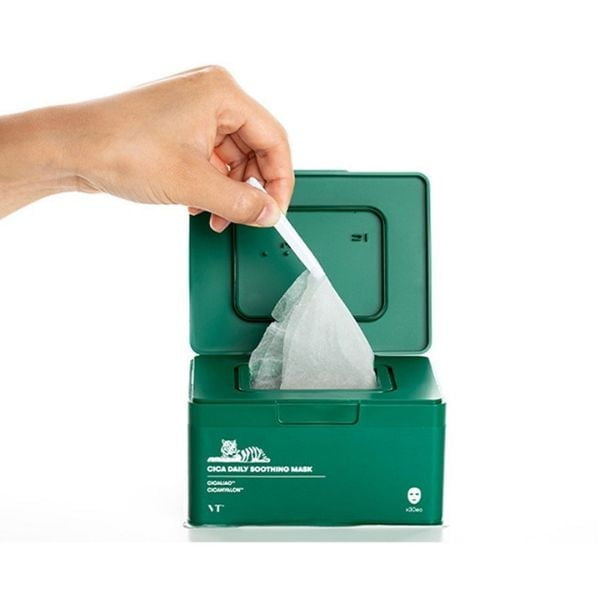 vt cosmetics, vt cica daily soothing mask 30ea - Asian Hera