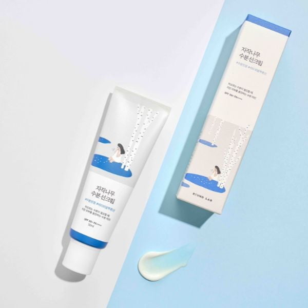 round lab birch moisturizing juice sun cream spf 50+ 50ml - Asian Hera